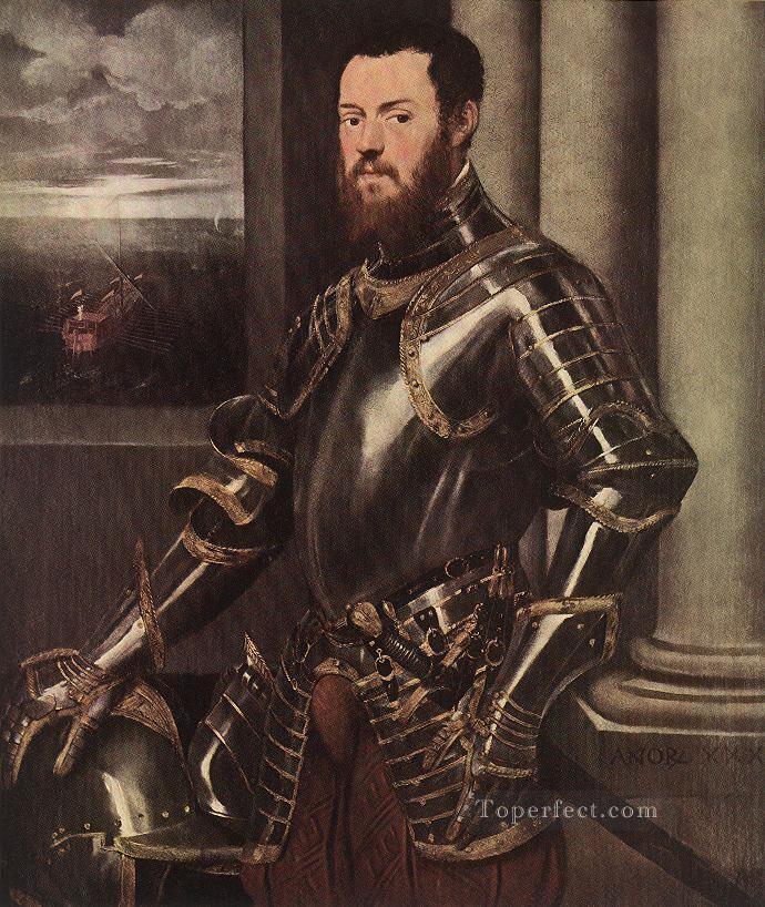 Man in Armour Italian Renaissance Tintoretto Oil Paintings